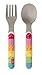 SIGIKID 24870 Besteckset Rainbow Rabbit Rainbow Rabbit Mädchen und Jungen Besteckset Gabel&Löffel empfohlen ab Geburt mehrfarbig