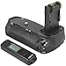 Produktbild Meike Batteriegriff Akkugriff Battery Grip kompatibel mit Canon 6D Mark II Ersatz für Canon BG-E21 inkl. Fernauslöser mit 2.4 Ghz Funk Frequenz  MK-6D2 Pro