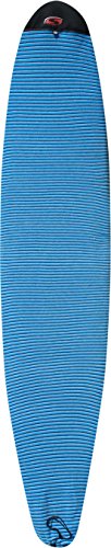 SOLA Mini Mal - Funda de Tipo calcetín para Tabla de Surf, 2,4 m, Unisex, Mini Mal Board, Azul a Rayas