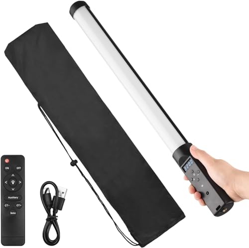 Henniu Tubo De Vídeo Led Portátil Com Luz Para Fotografia Lâmpada Com Luz De Preenchimento 3200K-550