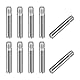 sourcing map 10 Stück M2,5 x 14mm geschlitzter zylindrischer Stift aus 304 Edelstahl, Gewindezapfen zur Positionierung für Möbel und Schränke