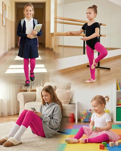 Image of leg elegant Ballet Footed Dance Tights for Toddler and Kids Girls 50D