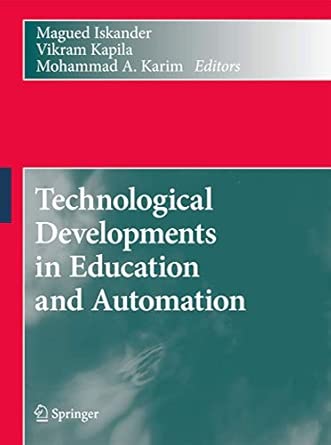 Technological Developments in Education and Automation 2010th Edition book cover