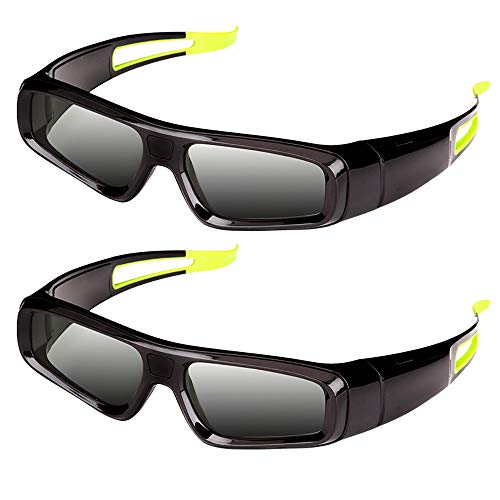 3D-Brille, Luxuriöse 3D-Brille Für TV-Projektor Active Shutter Rechargeable Eyewea - Für Heimvideos Und Fernseher - Für Benq Optoma Dell Mitsubishi
