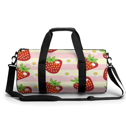 Sac de voyage Fraise Rouge le duffel bag des week-ends nature