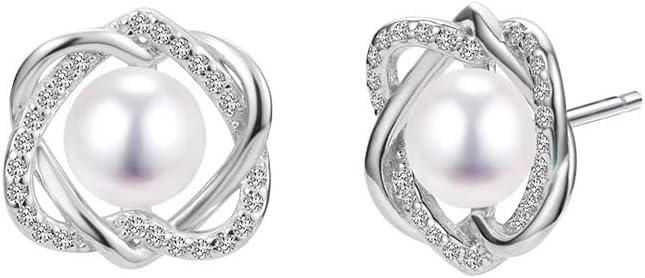 Gifts for Wife Women-Pearl Earrings, Jewelry Gifts for Girlfriend,Birthday Day Gifts Anniversary,Christmas Gifts Valentines Day Gifts for Her-Mothers Day Gifts for Mom