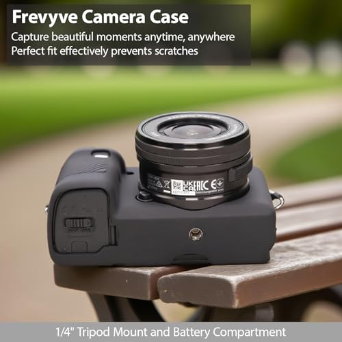 Funda de silicona para cámara Sony Alpha A6400 A6300 negra miniatura 4