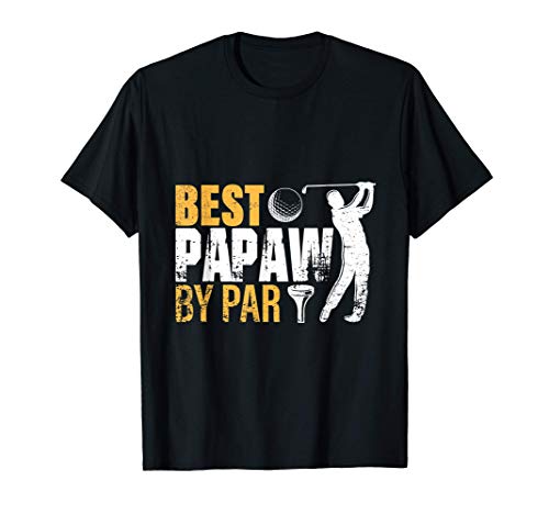 Uomo Best Papaw By Par Father's Day Gifts Golf Lover Golfer men Maglietta