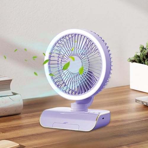 Ventilateur de bureau oscillant portable avec télécommande et batterie - 3