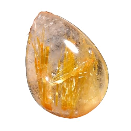Quartz rutile doré naturel cabochon 16x12mm pour offrir un collier unique