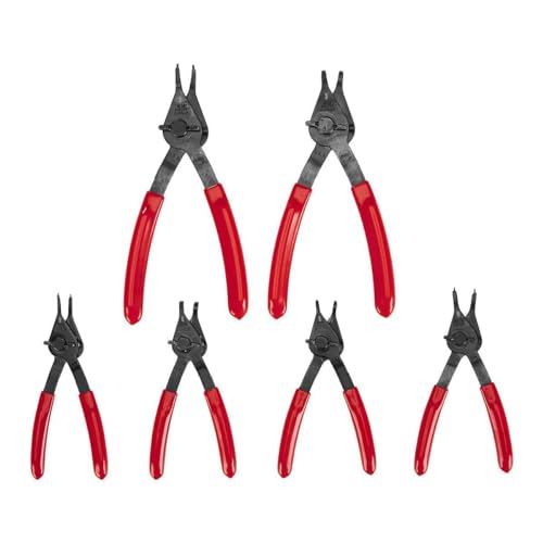 Quarter-Turn Convertible Retaining-Ring Pliers Set, 6-Piece, Mfr: 59150-A