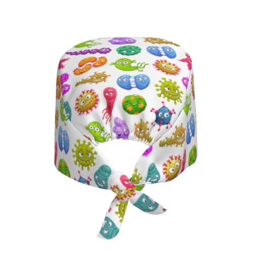 Image of Surgical Caps Men Women, Scrub Cap with Sweatband Adjustable