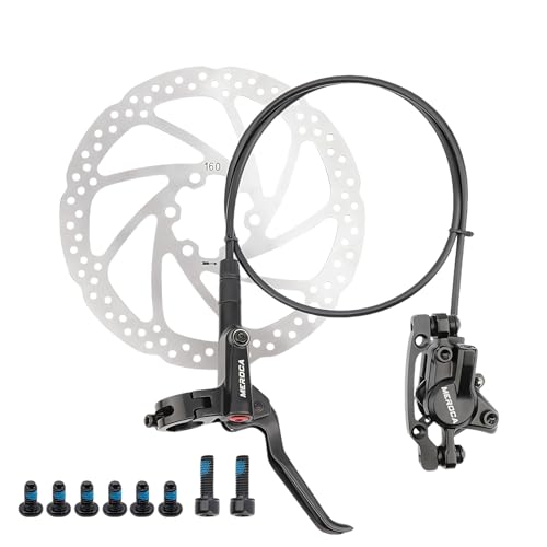 ENGWE MTB Juego de Frenos de Disco hidráulicos de aleación de Aluminio para Bicicleta de montaña, Bicicleta de Carretera (Delantero Derecho+1PCS Rotor 160mm, Delantero800 mm)