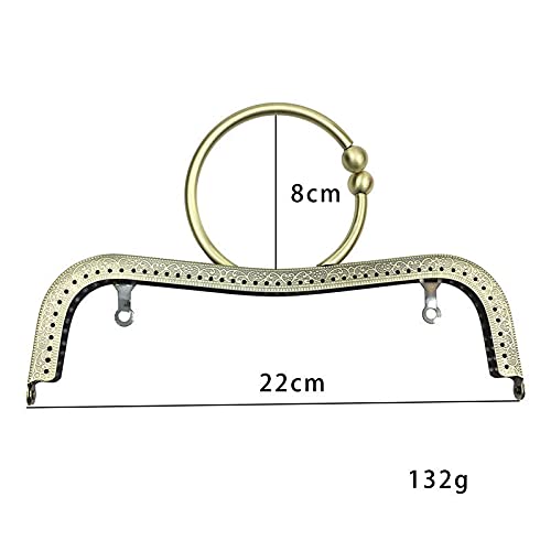 PH PandaHall 3 maten metalen portemonnee frames, tas kus gesp slot boog tas gesp portemonnee ronde tas parel portemonnee slepen bal kus gesp portemonnee frames voor tas maken koppeling DIY handvat tas