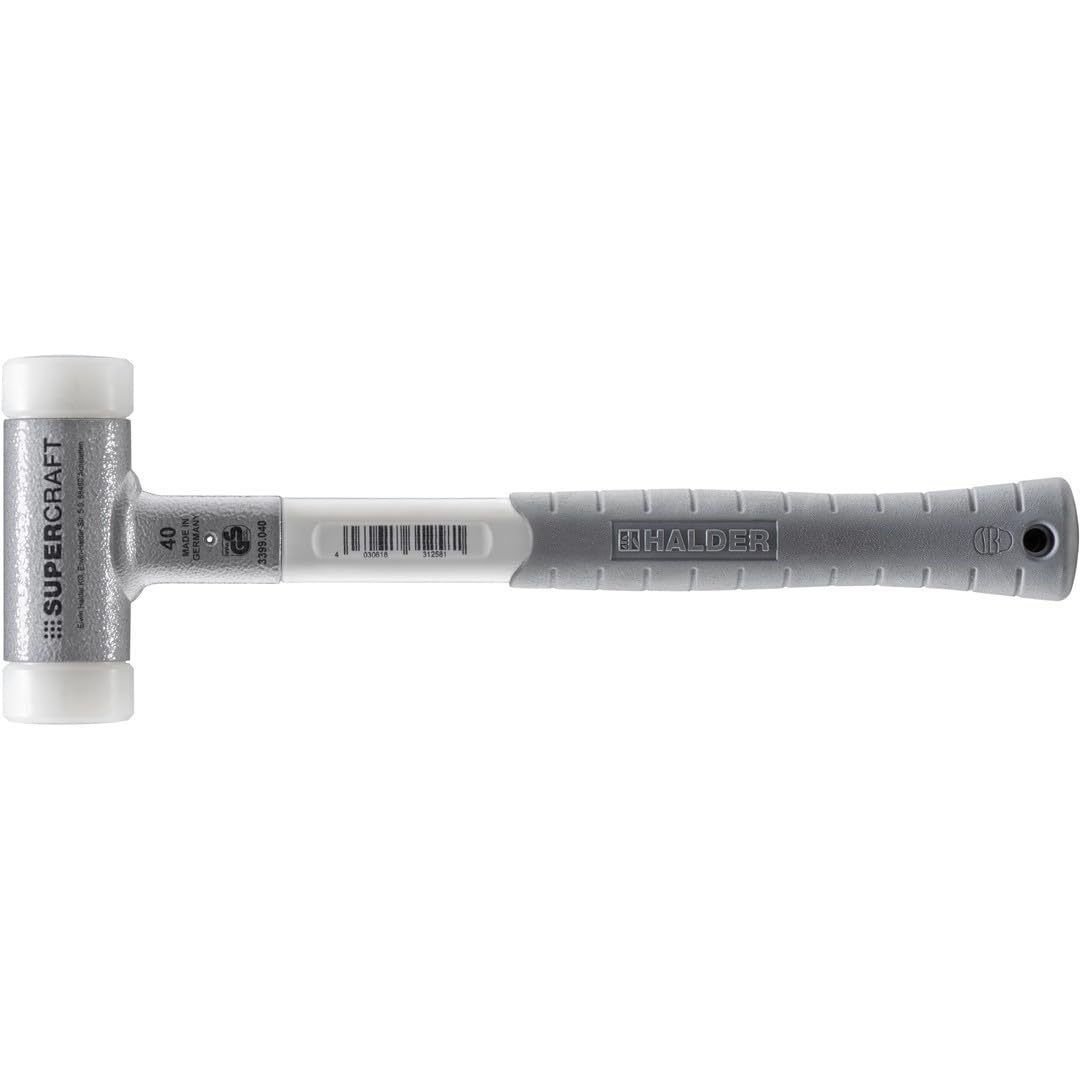 Supercraft młotek ochronny, z ergonomicznie ukształtowanym, antypoślizgowym i niełamliwym trzonkiem 3-komponentowym, śr. = 40 mm, 3399.040