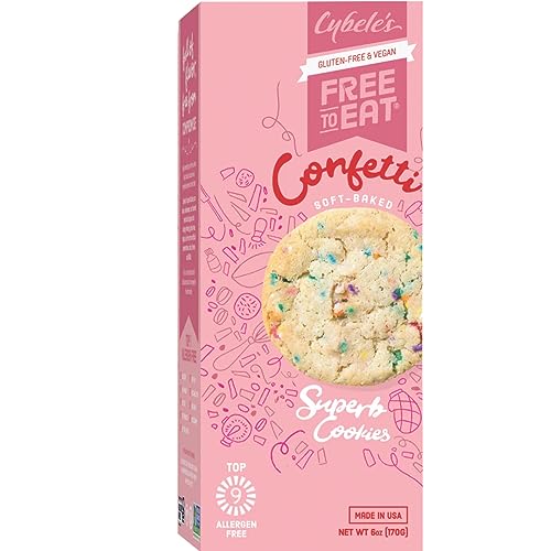 CYBELE'S FREE TO EAT Cookies Confetti, 6 Ounce