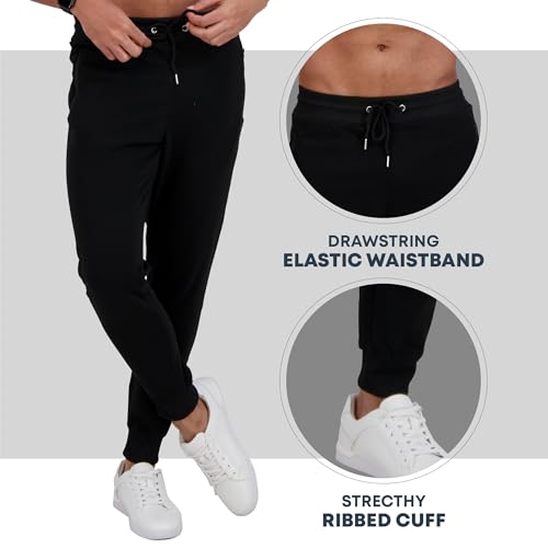 Fleece Mens Joggers with Zipper Pockets, Mens Sweatpants, Workout Sweats for Men S-3XL3