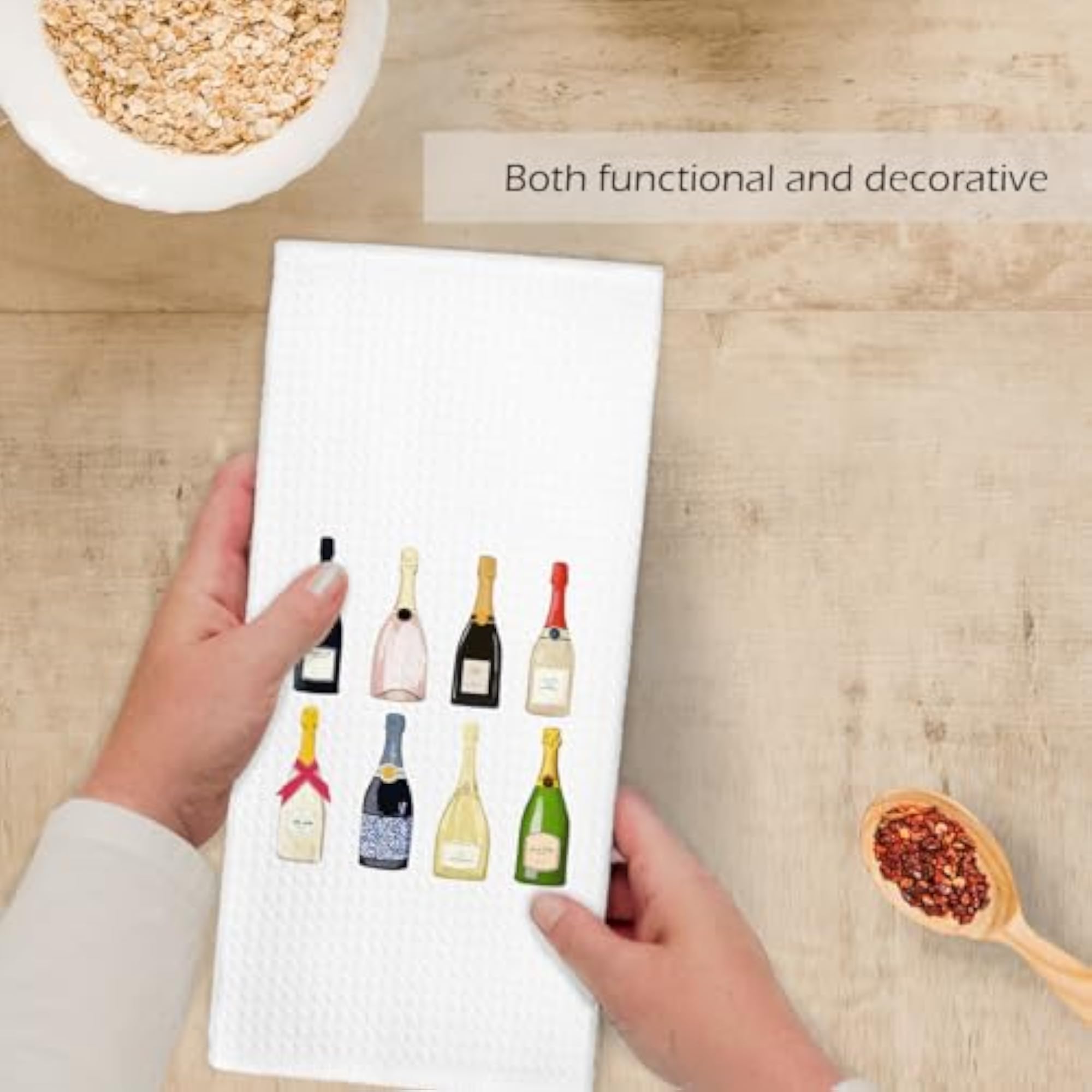 Champagne Lover Kitchen Towels, Trendy Gifts