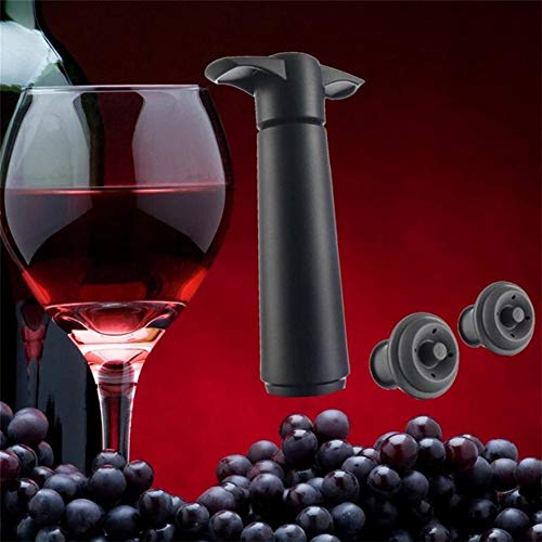 1 set wijnproeverij vacuüm fles stop set 1 pomp+2 doppen afdichting reservoir wijn drankjes fles hoed doppen siliconen… - Afbeelding 4