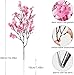 HIAGROW 8Pcs Babys Breath Artificial Flowers Silk,Real Touch Pink Bouquets Fake Flowers for Valentine's Day Vase Home Office Wedding Indoor Outdoor Centerpiece Table Decorations