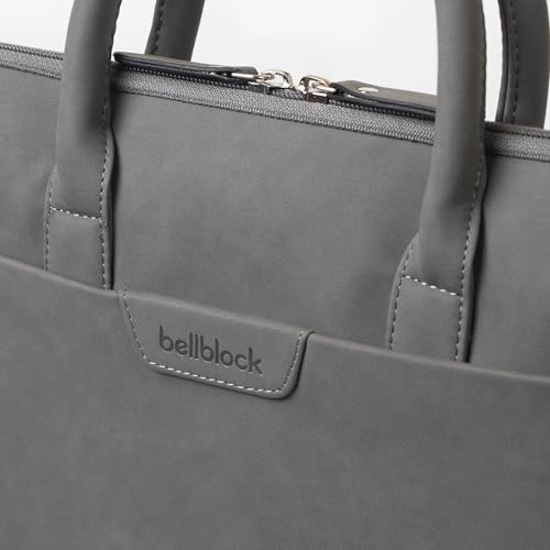 Image of Bellblock Sleek Messenger Laptop Bags For Men /Women Office Use | Travel Friendly With Luggage Strap | Office Bag For Man /Woman | Cotton Canvas | Olive Green (Upto 14 Inch)
