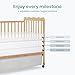 Dream On Me Carson Classic 3-in-1 Convertible Full-Size Baby Crib in Natural, GreenGuard Gold & BSA, 4 Mattress Heights, Converts to Day & Toddler Bed, Locking Wheels, Classic Nursery Design