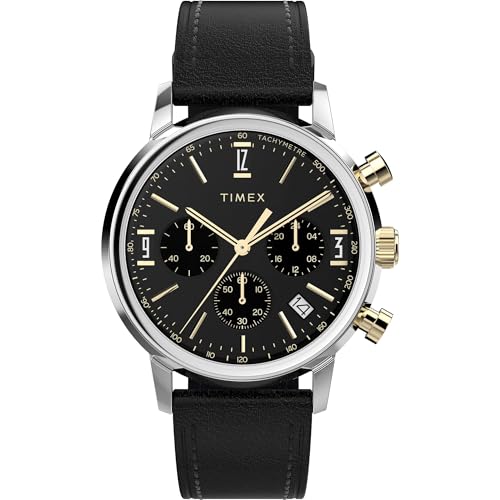 Image of TIMEX Marlin Black Round Dial Analog Men Watch - TWEG26715