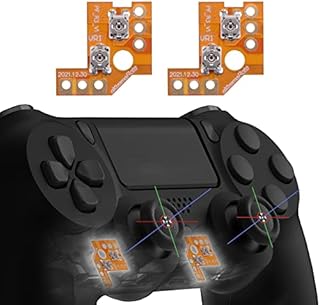 eXtremeRate Drifix Thumbsticks Drift Fix Repair Kit for ps4 Slim Pro Controller, Custom Analog-Stick Joysticks Regulator Circuit Board Flex Cable for PS4 Slim Pro Controller (JDM-040/050/055)