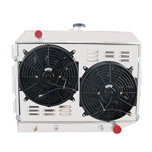 Alloyworks 4 Row Aluminum Radiator Fan Shrouds Kit For 1968-1974 Dodge Mopar Polara 26" Wide Core Pro #TOP1