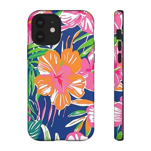 Coque iPhone 12 fleurs tropicales pour illuminer vos photos de vacances et soirées d'été