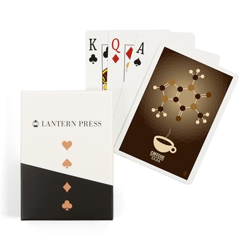 Baraja de 52 cartas tamaño póker con diseño químico