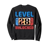 Photo Gallery awesome level 28 unlocked 28th birthday boy girl video gamer felpa Photo Gallery awesome level 28 unlocked 28th birthday boy girl video gamer felpa
