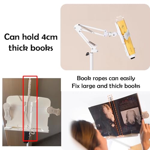 Soporte de lectura ergonómico que evita dolor de cuello con altura ajustable 5
