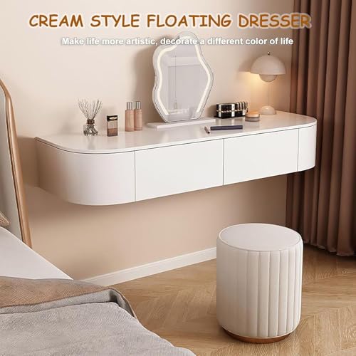 Mesa de maquillaje con cajones y tocador para dormitorio pequeño 8