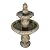 ourrco 47.2" H Italian Outdoor Floor Standing Fountain and Waterfalls 2-Tier Water Fountains with Budding Lotus Top for Outdoor Garden, Backyard, Porch, Deck, Lawn, Patio