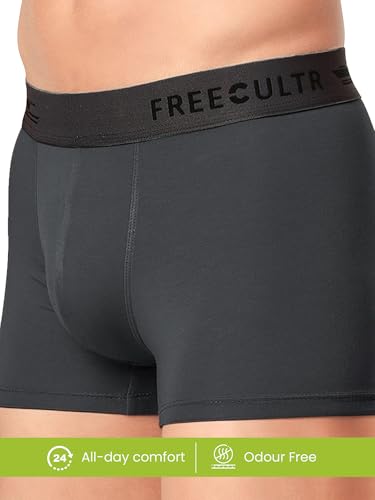 Image of Freecultr Men's Underwear Micromodal Airsoft Trunk Comfortable - Sweat Proof, Non-Itch, No Chafing, Ultra Soft & Breathable Fabric | Mens Underwear Combo Pack of 2
