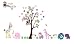 Cartoon Cute Monkeys Big Trees Removable Wall Stickers Home Decor Decals For Children's Room Nursery, Set Of 2 Sheets (lion-tree)