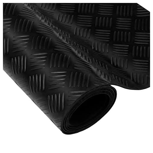 13 mm tjock garagegolv Gummimatta 16,4 x 3,3 fot Gummi Garagegolvmattor Heavey Duty 5-linjers garagegolv Rulla halkfria gummimattor Golv Parkeringsmattor för garageindustrin Hemgym