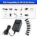 18V 1A AC DC Power Supply,6 FT Power Cord ETL Certified 18Volt 1 Amp Charger DC 18V 1A Power Cord with 9 Interchangeable Jacks for 100mA 200mA 300mA 400mA 500mA 600mA 800mA 900mA 1000mA Electronics