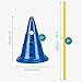 Navaris Dog Agility Equipment Set - Cone and Pole for Training and Exercise Jumps - Plastic Dog Agility Beginner Course - 6X Cones, 3X Poles