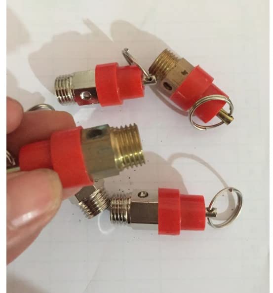 Othmro - Soupape De Sécurité Pour Compresseur D'air 130 Psi | Filetage Mâle 21/64, Chapeau Jaune – Protection Surpression Réservoir