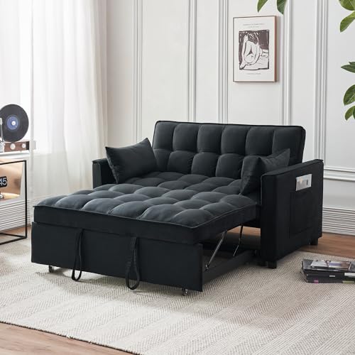 ECHINGLE 54.8'' Sleeper Sofa Bed 3-in-1 Convertible Couch with Pullout
