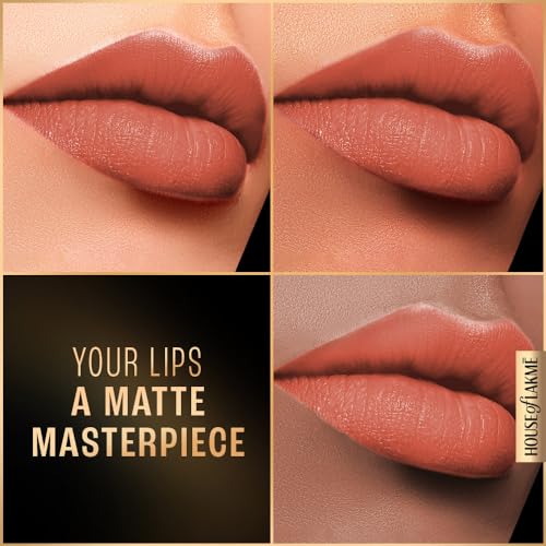 Image of Lakme Forever Matte Liquid Lip Colour, Long-Lasting Liquid Lipstick, Lightweight & Transferproof, Smudgeproof - Orange Tango, 5.6ml (Pack of 2)