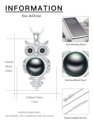 Gifts for Women-Tahitian Black Pearl Necklace-Birthday Anniversary Wedding Gifts for Her Wife Mom Tahitian Black Pearl Jewelry3