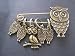 Owl Family Bronze Stitch Markers by Charmed Knitting
