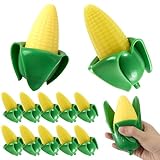 JolliLudo 12 Pcs Fake Corn Stress Relief Novelty Decor, Soft Corn Squeeze Stretchy Fidget Decor, Hand Muscle Exercise Stress Balls, Cute Vegetable Charm Fake Decorations for Party Birthday Gift