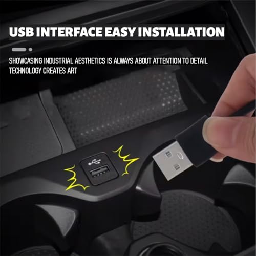 Ywdiml Car LED Strip Lights, 16.4FT LED EL Flexible Ambient Vehicle Dash Night Lighting Kit, Automotive Interior Dashboard Atmosphere Lamp Strip, Universal for SUV Sedan Truck (Purple) - Thumbnail 3