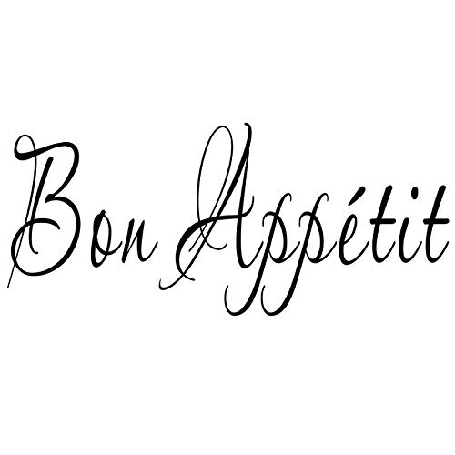 Boodecal Quote Series French Bon Appetit Wall Saying Quotes Vinyl Decals Stickers For Restaurant Kitchen Dining Room Cafe 24 Inches X 10 Inches #TOP13