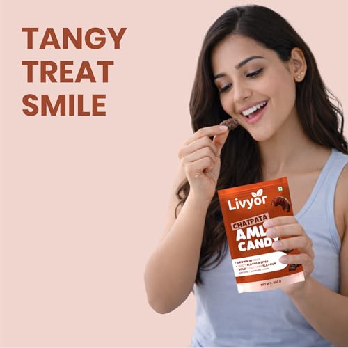 Image of Livyor Dried Chatpata Amla Candy for eating 200g | Dried and Spicy | Indian Dry Gooseberry Avla | Mouth freshner | No preservatives | | Amla Candy Chatpata | Pack of 1