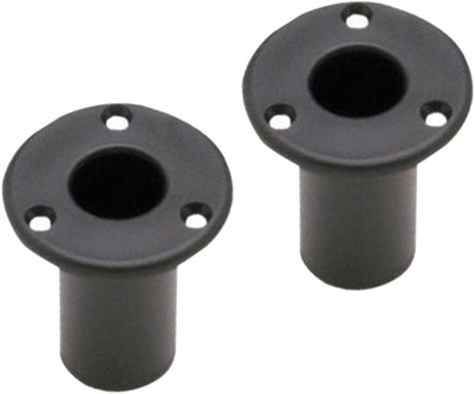 2 Pieces 1 Inch Marine Extra Cup Mount Set for Removable Folding Pontoon Ladders,Ladder Insert Plugs Round Plastic Tubing
